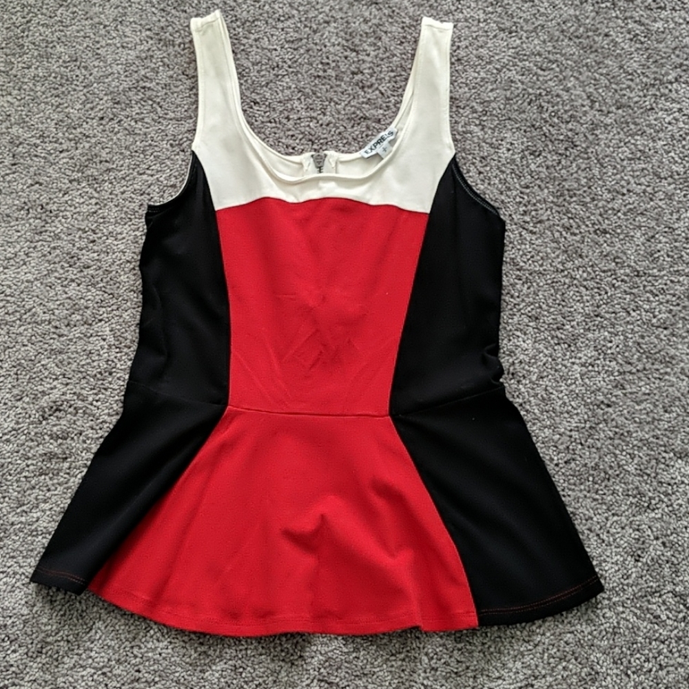 Express peplum tank top